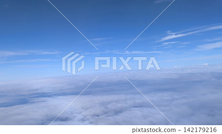 Cloud seen from an airplane Cloud seen from an airplane 142179216