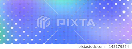 Abstract sparkle grid gradient pattern. Purple blue turquoise Y2k star geometric background. Colorful mosaic twinkle wallpaper. Magical mesh transition backdrop in 2000s style. Vector Abstract sparkle grid gradient pattern. Purple blue turquoise Y2k star geometric background. Colorful mosaic twinkle wallpaper. Magical mesh transition backdrop in 2000s style. Vector 142179254