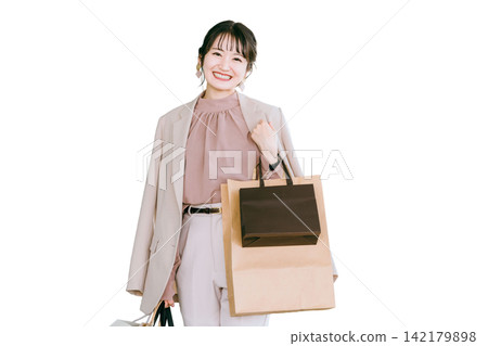 女商人購物,購物,瘋狂購物,浪費錢 女商人購物,購物,瘋狂購物,浪費錢 142179898