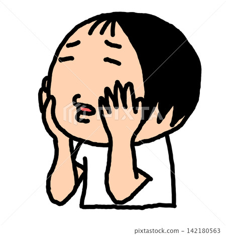 Troubled person Troubled person 142180563