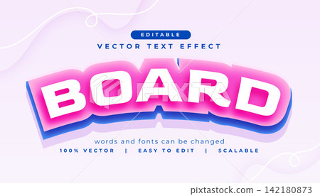 3d style board editable text effect mockup design 3d style board editable text effect mockup design 142180873