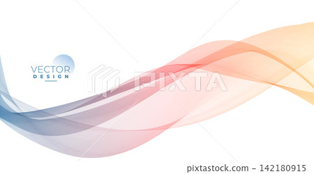 abstract colorful flowing curved lines on white background abstract colorful flowing curved lines on white background 142180915