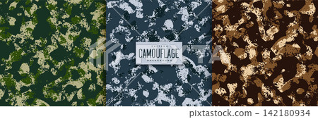 abstract military army camouflage pattern design set abstract military army camouflage pattern design set 142180934