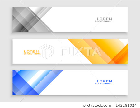 collection of three web business banner template for corporate websites backdrop collection of three web business banner template for corporate websites backdrop 142181024