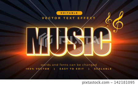 disco theme music editable text effect with treble design disco theme music editable text effect with treble design 142181095