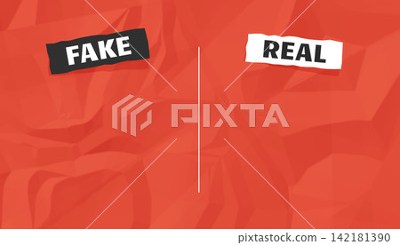 fake vs real news check crumpled paper texture backdrop fake vs real news check crumpled paper texture backdrop 142181390
