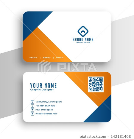 geometric style corporate business card template a company stationery 142181408