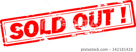 SOLD OUT! - A SOLD OUT! icon, resembling a red stamp. SOLD OUT! - A SOLD OUT! icon, resembling a red stamp. 142181428