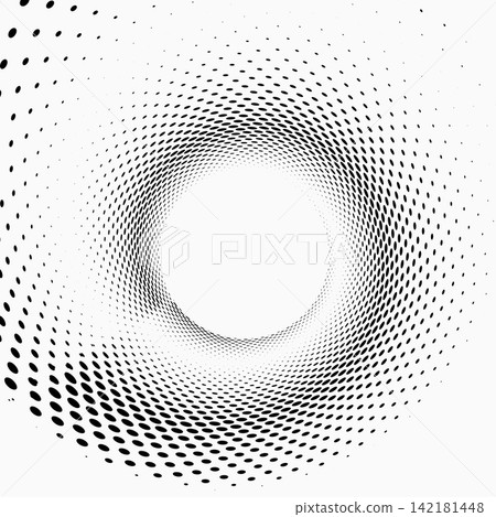 halftone style swirl dotted noise distress background 142181448
