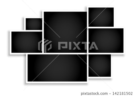 instant photo frame grid collage template design instant photo frame grid collage template design 142181502