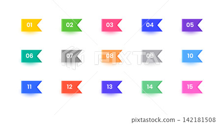 isolated colorful bullet points flag in collection isolated colorful bullet points flag in collection 142181508