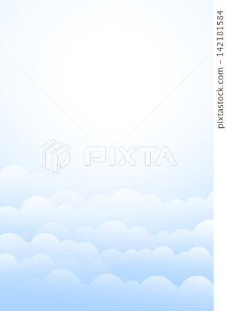light blue heavenly clouds background design 142181584