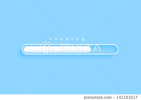 minimal 3d loading or process indicator bar design minimal 3d loading or process indicator bar design 142181617