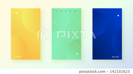 minimal smooth color gradient palette layout in collection of three minimal smooth color gradient palette layout in collection of three 142181623