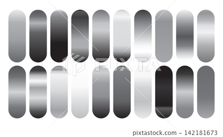pack of dark metallic chrome or steel gradient palette design pack of dark metallic chrome or steel gradient palette design 142181673