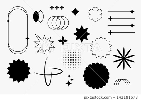 pack of y2k native figure sign in hand drawn style pack of y2k native figure sign in hand drawn style 142181678