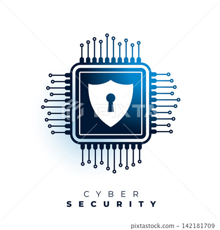 professional cyber security digital board processor background 142181709