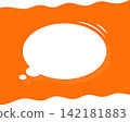 web speech bubble symbol with blank space 142181883