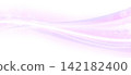 Pastel pink wave and sparkling light line background material 142182400