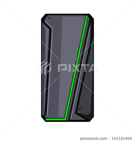 Gaming computer tower illustration for e sports concepts Gaming computer tower illustration for e sports concepts 142182468