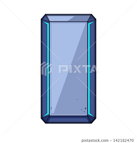 Gaming pc tower glowing with blue lights Gaming pc tower glowing with blue lights 142182470