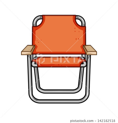 Portable folding camping chair for outdoor activity 142182518