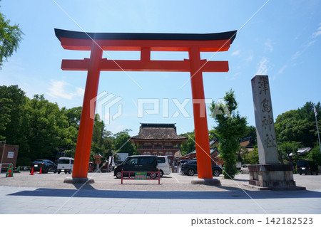 Tsushima Shrine: Torii Gate and Tower Gate (4) Tsushima Shrine: Torii Gate and Tower Gate (4) 142182523