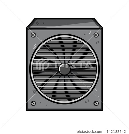 Computer power supply unit fan cooling hardware 142182542