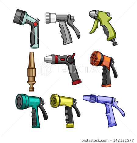 Garden watering nozzles and spray guns collection Garden watering nozzles and spray guns collection 142182577