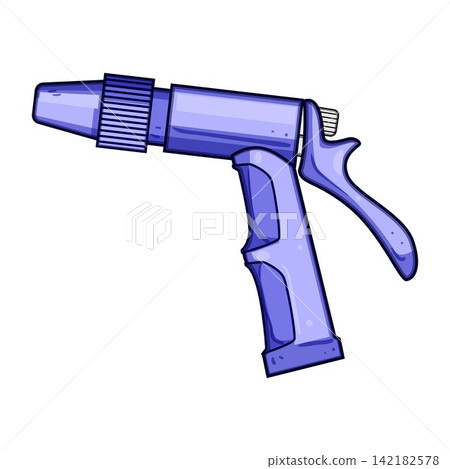 Watering nozzle spraying water for gardening and cleaning Watering nozzle spraying water for gardening and cleaning 142182578