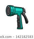 Garden hose nozzle for watering plants 142182583