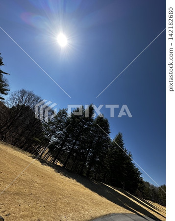 冬日陽光明媚的高原 冬日陽光明媚的高原 142182680