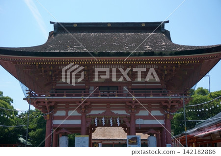 對馬神社,全國所有天皇神社的總本社,塔門1 對馬神社,全國所有天皇神社的總本社,塔門1 142182886