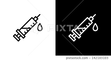Injection/blood draw icon: Vaccination Injection/blood draw icon: Vaccination 142183103