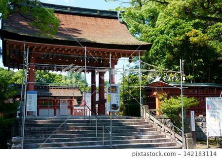 對馬神社,全國所有天皇神社的總本社,南門1 對馬神社,全國所有天皇神社的總本社,南門1 142183114