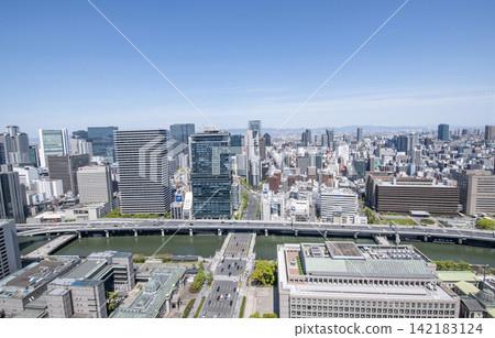 大阪市北區大阪市政府大樓週邊街景 大阪市北區大阪市政府大樓週邊街景 142183124