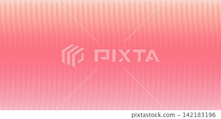 Ribbed glass background with abstract gradient effect. Pink vertical fluted stripes. Blurred futuristic rippled backdrop. Geometric holographic vector bg. Ribbed glass background with abstract gradient effect. Pink vertical fluted stripes. Blurred futuristic rippled backdrop. Geometric holographic vector bg. 142183196
