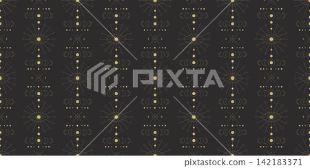 Seamless pattern magic, tarot, occultism 142183371