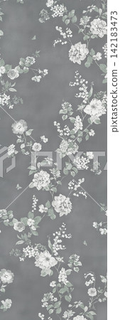 Set of vertical soft watercolor botanical floral seamless pattern swatches Set of vertical soft watercolor botanical floral seamless pattern swatches 142183473