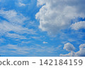 blue sky and white clouds 142184159