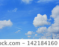 White clouds floating in the blue sky 142184160