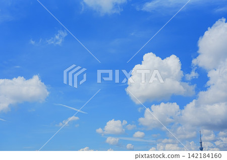 White clouds floating in the blue sky White clouds floating in the blue sky 142184160