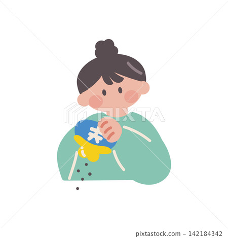一位破產女性的插圖(向量圖) 一位破產女性的插圖(向量圖) 142184342