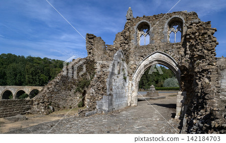 Ruins of Kirkham Priory on the banks of the River Derwent, at Kirkham, North Yorkshire, England Ruins of Kirkham Priory on the banks of the River Derwent, at Kirkham, North Yorkshire, England 142184703