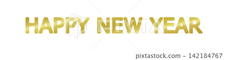 Decorative lettering: HAPPY NEW YEAR Decorative lettering: HAPPY NEW YEAR 142184767