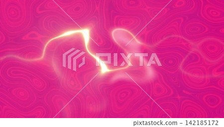 Flowing glowing ribbon-like form stretching across digital canvas, with magenta contour rings. Abstract, generative, luminescent, gradient, streak, halo, texture Flowing glowing ribbon-like form stretching across digital canvas, with magenta contour rings. Abstract, generative, luminescent, gradient, streak, halo, texture 142185172
