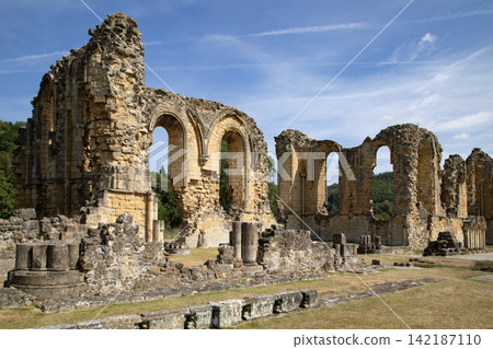 Byland Abbey in North Yorkshire in the northeast of England. Byland Abbey in North Yorkshire in the northeast of England. 142187110
