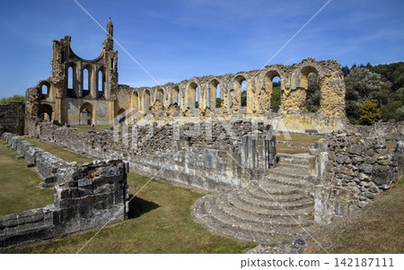 Byland Abbey in North Yorkshire in the northeast of England. Byland Abbey in North Yorkshire in the northeast of England. 142187111