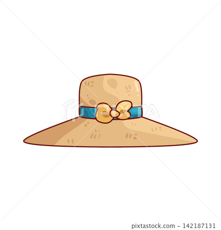 Illustration of Straw hat Illustration of Straw hat 142187131