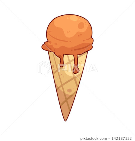 Illustration of Ice cream cone Illustration of Ice cream cone 142187132
